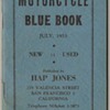 Motorcycle Blue Books 1953, 1954, 1955