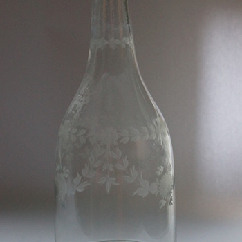 Very Old Cracked Decanter