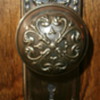 Early 1900's Brass Doorknob & Backplates