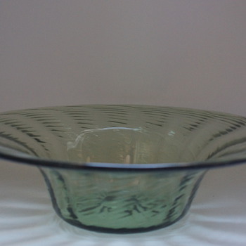 Whitefriars Sea Green Bowl - Art Glass