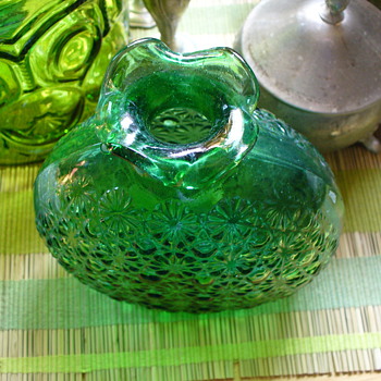 Green Vase - Glassware