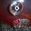Genuine handmade red glass fish