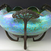 Kralik Silberband Crimped Bowl w/ Secessionist Van Hauten Mount