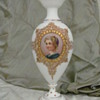White vase with portriate