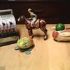 Collection of wind up Tin toys