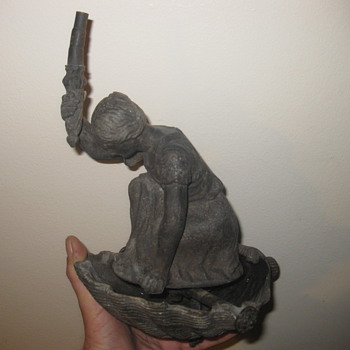 Help Identifying an  Antique Gas figural wall Lamp