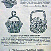 1891 Falkner & Stern Advertisment for Victorian Bohemian Baskets...