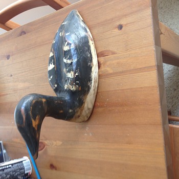 Beautiful S.D. Meadows Signed Wooden Duck Decoy - Outdoor Sports