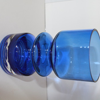 BLUE VASE - Art Glass
