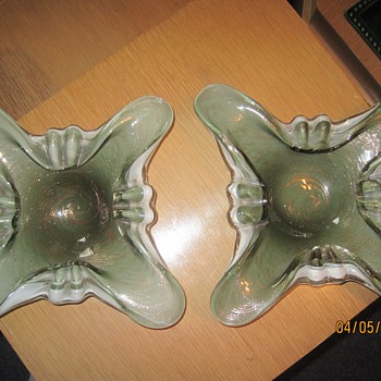 Art Glass Italian Ashtrays - Art Glass