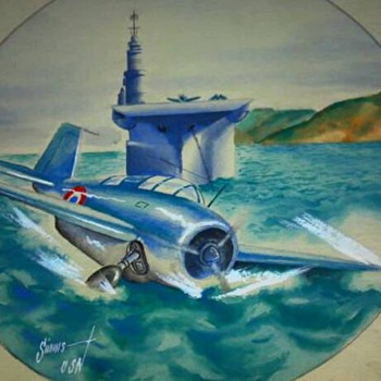 WW2 ORIGINAL ARTWORK DONE IN THE PACIFIC  - Military and Wartime