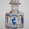 Antique Czech? Enamelled Perfume Bottle~4+3/4" high