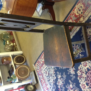 Oak side chair bolted together