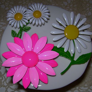 Flower Power Pins - Costume Jewelry