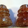 Amber Crackled Glass Hemingray-42. I have 2 of them.