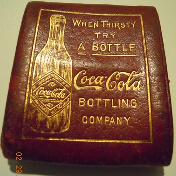 c. 1907 Coca-Cola Change Purse, Burgundy