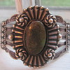 Silver Products coin silver Native American cuff bracelet