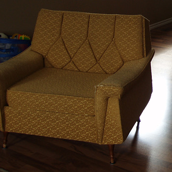 Retro Style Crest Sofa and Chair - Furniture