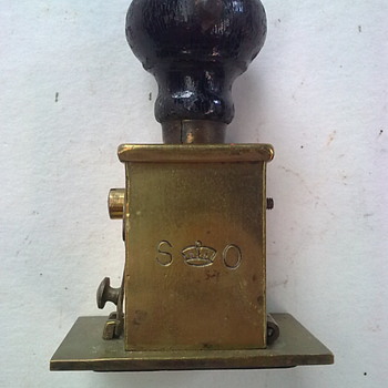 Brass stamper. - Office