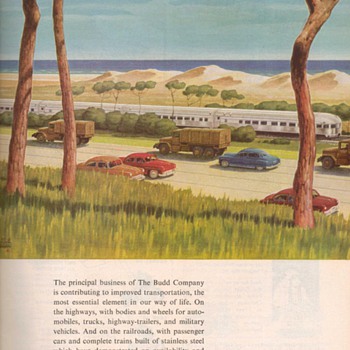 1951 - Budd Traincars Advertisement