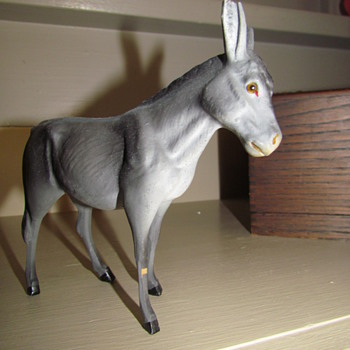Vintage German Nativity - Part II: Donkey - Christmas