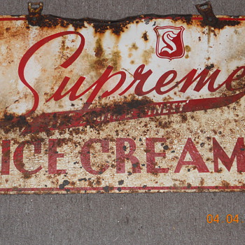 supreme icecream sign