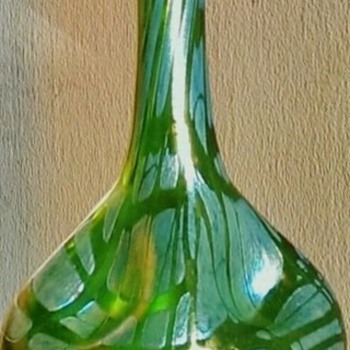 Loetz Crete Pampas Vase c.1899. - Art Glass