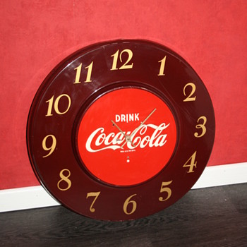 coca cola telechron clock