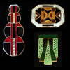 Art Deco Enamel Brooches