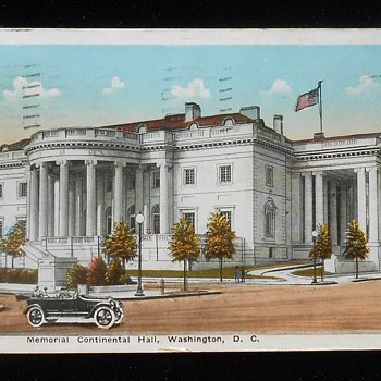 Memorial Continental Hall, Washington D.C. - Postcards