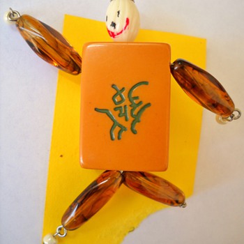 Vintage Bakelite Figural Brooch
