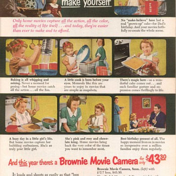 1952 - Kodak Movie Cameras Advertisement - Advertising