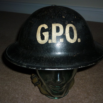 British WW11 General Post Office helmet - Military and Wartime