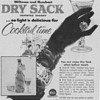 1955 Dry Sack Sherry Advertisement