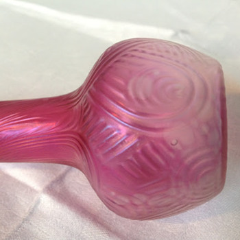 Pink Loetz Spiraloptisch vases - Art Glass