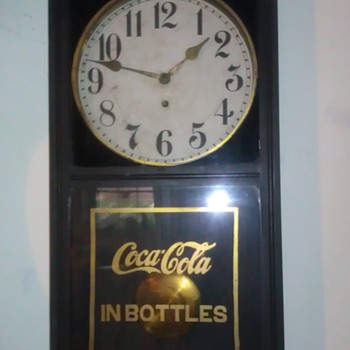 Wood Coca Cola Wall Clock