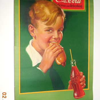 1929 Coca-Cola Paper Sign - Coca-Cola