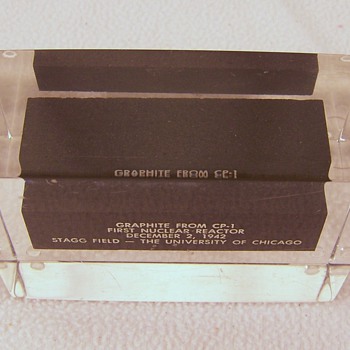 Graphite paperweight 1942