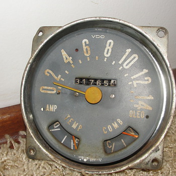 Old F-75 Jeep Willys Speedometer