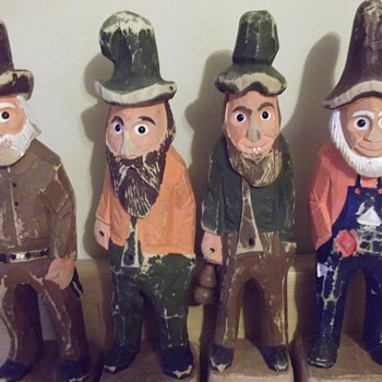 Carved Wooden Figures Possum Trot