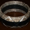 Wide Stone Bangle Bracelet 