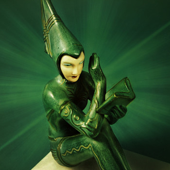 Pixie Reader Lamp by Fayral, mfg by The Hersch Foundry - Art Deco