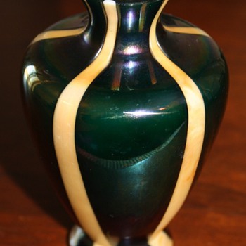 Kralik Urn Vase Signed - Art Glass