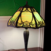 Unidentified Slag glass table lamp