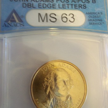 2007 -p John Adams error dollar - US Coins