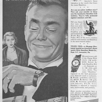 1951 - Hamilton Watch Advertisement
