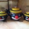 Vintage Black Americana Wallpocket Thames Japan Clown Teapot with Sugar and Creamer