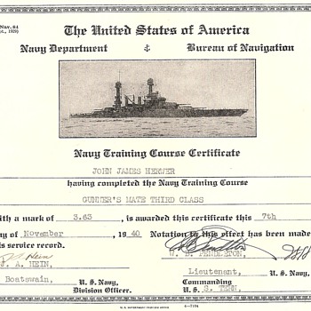 Navy Department *****Bureau of Navigation - Military and Wartime
