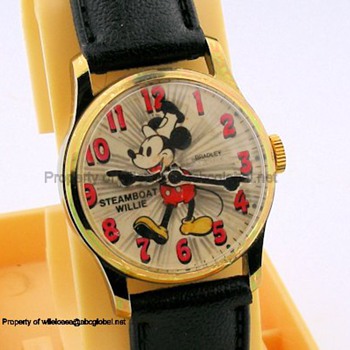 Bradley Disney Mickey Mouse Steamboat Willie Prototype Watch - Wristwatches