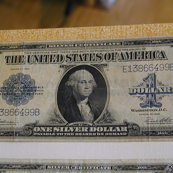 Silver Certificate One Silver Dollar - US Paper Money